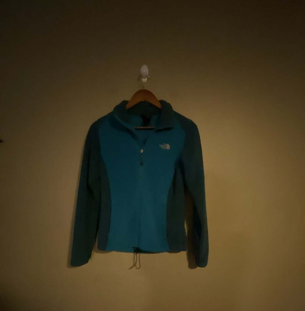 The North Face Women's FlashDry Two-Tone Blue Full Zip Fleece Jacket XS